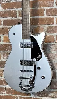 Электрогитара Gretsch G5260T Electromatic Jet Baritone with Bigsby Airline Silver, Support Small Business !