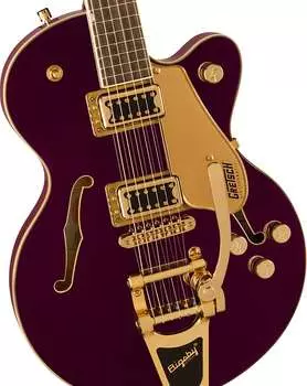 Электрогитара Gretsch - G5655TG Electromatic - Semi-Hollowbody Electric Guitar w/ Center Block Jr. Single-Cut with Bigsby - Laurel Fingerboard - Amethyst w/ Gold Hardware