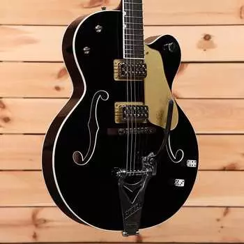 Электрогитара Gretsch G6120T-BSNSH Brian Setzer Signature Nashville - Black Lacquer - JT23041430 - PLEK'd