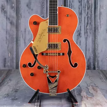 Электрогитара Gretsch G6120TG-LH Players Edition Nashville Hollowbody W/ String-Thru Bigsby And Gold Hardware Left-Handed, Orange Stain