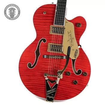 Электрогитара Gretsch G6120TG Nashville Players Edition Flame Maple Orange FSR