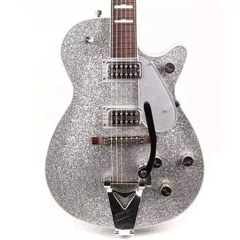 Электрогитара Gretsch G6129T-89VS Vintage Select ‘89 Sparkle Jet with Bigsby Rosewood Fingerboard Silver Sparkle