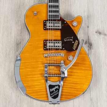 Электрогитара Gretsch G6134TFM-NH Nigel Hendroff Signature Penguin Guitar, Ebony, Amber Flame