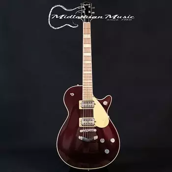 Электрогитара Gretsch G6228 Players Edition Jet BT w/V-Stoptail + Case - Dark Cherry Metallic Gloss Finish