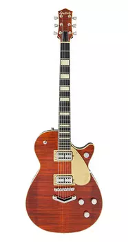 Электрогитара Gretsch G6228FM Players Edition Jet BT with V-Stoptail, Flame Maple, Ebony FB, Bourbon Stain