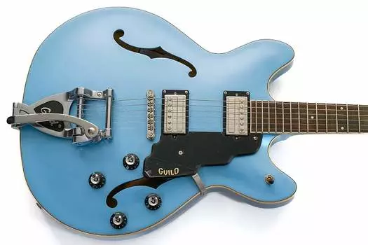 Электрогитара Guild Starfire I DC Electric Guitar - Pelham Blue "Blue Light"