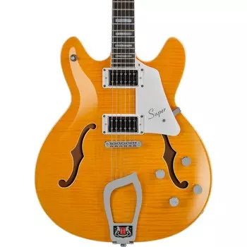 Электрогитара Hagstrom Super Viking Flame Maple Dandy Dandelion