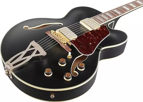 Электрогитара Ibanez AF75GBKF - Artcore Hollowbody Electric Guitar - Black Flat