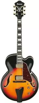 Электрогитара Ibanez AF95BS AF Artcore Series Hollow Body Electric Guitar, Brown Sunburst