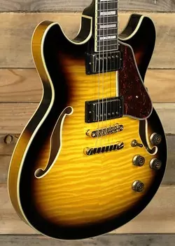 Электрогитара Ibanez Artcore Expressionist AS93FM Electric Guitar Antique Yellow Sunburst