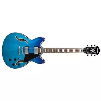 Электрогитара Ibanez AS Artcore AS73FM Semi-Hollow Double Cutaway Electric Guitar, Laurel Fretboard, Azure Blue Gradation