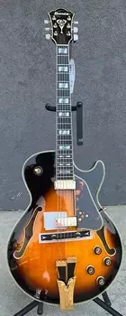 Электрогитара Ibanez George Benson GB10SEBS Hollow Body Electric Guitar w/Case Brown Sunburst