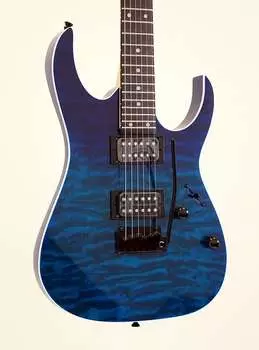 Электрогитара Ibanez Gio RG120QASP Electric Guitar Blue Gradation