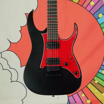Электрогитара Ibanez GRG131DX GIO Series Electric Guitar, Black Flat