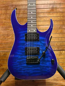 Электрогитара Ibanez GRGA120QA, Transparent Blue