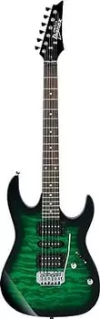 Электрогитара Ibanez GRX70QA Electric Guitar Trans Green Burst