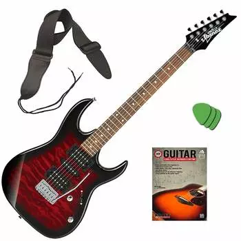 Электрогитара Ibanez GRX70QA GIO RX - Red Sunburst BONUS PAK
