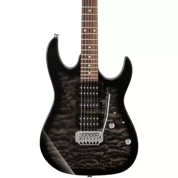 Электрогитара Ibanez GRX70QA прозрачный черный Sunburst