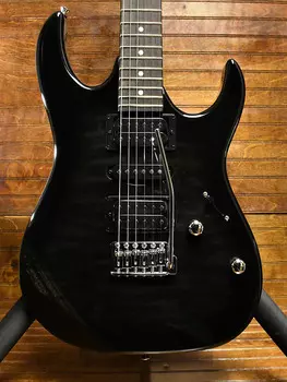 Электрогитара Ibanez GRX70QA, Transparent Black