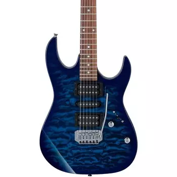 Электрогитара Ibanez GRX70QA Transparent Blue Burst