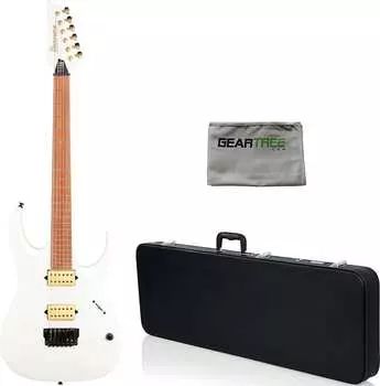 Электрогитара Ibanez JBM10FX Jake Bowen Signature Electric Guitar, Pearl White Matte Bundle