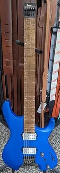 Электрогитара Ibanez Q52LBM Standard 6 String Headless Guitar, Laser Blue Matte - 5.3 lbs