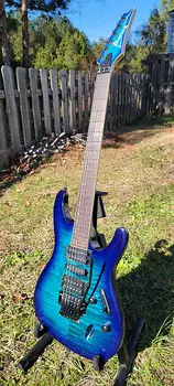Электрогитара Ibanez S670QM-SPB Standard with Meranti Body, Rosewood Fretboard 2021 - Present - Sapphire Blue Burst
