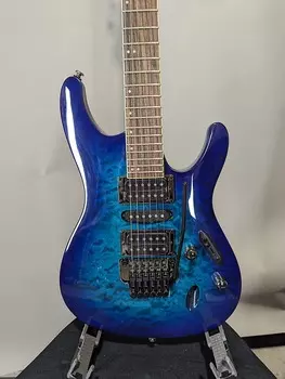 Электрогитара Ibanez S670QM Standard Sapphire Blue Electric Guitar