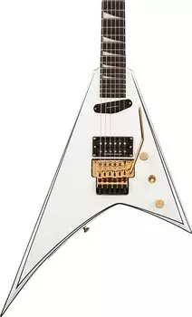 Электрогитара Jackson Concept Rhoads RR24 HS Electric Guitar, WHT with BLK Pinstripes w/Case