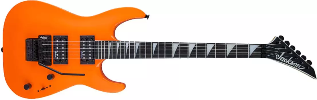 Электрогитара Jackson JS32 Dinky DKA Neon Orange Floyd Rose Electric Guitar Amaranth Fretboard