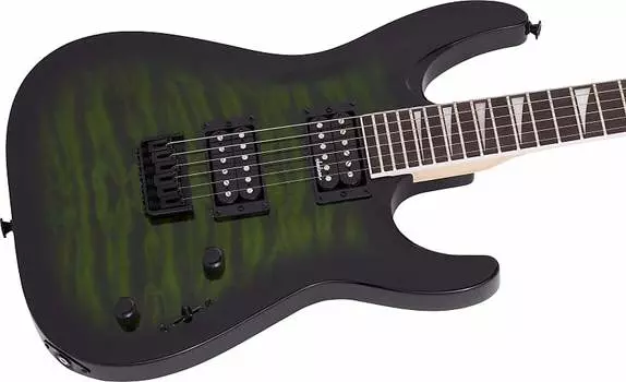 Электрогитара Jackson JS Series Dinky Arch Top JS32Q DKA HT, Amaranth Fingerboard, Transparent Green Burst