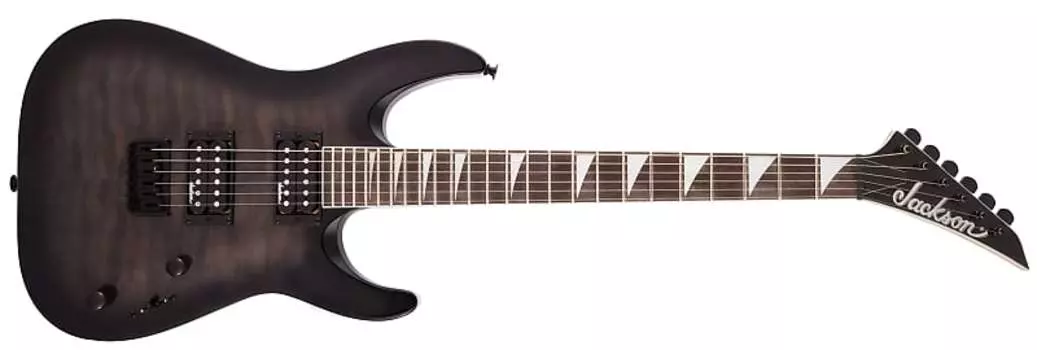 Электрогитара Jackson JS Series Dinky Arch Top JS32Q DKA HT Electric Guitar - Transparent Black Burst
