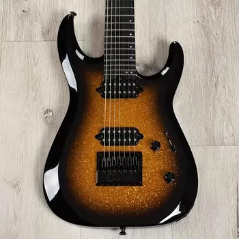Электрогитара Jackson Pro Plus Dinky DK Modern EverTune 7 Guitar, Gold Sparkle