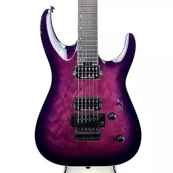 Электрогитара Jackson Pro Plus Series Dinky DKAQ, Ebony Fingerboard, Transparent Purple Burst