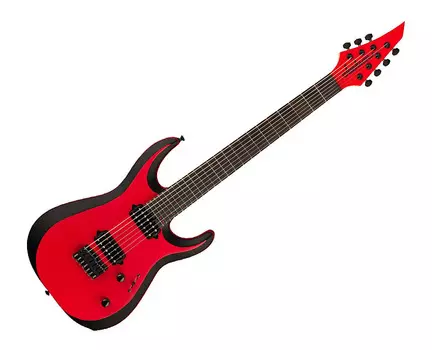 Электрогитара Jackson Pro Plus Series DK Modern MDK7 HT Guitar - Satin Red w/ Black Bevels