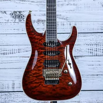 Электрогитара Jackson Pro Plus Series Soloist SLA3Q Guitar | Amber Tiger Eye