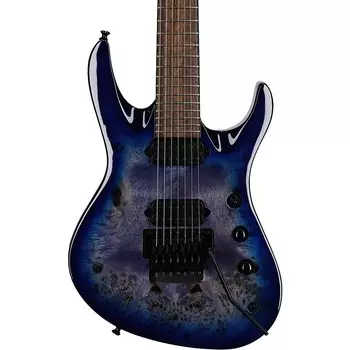 Электрогитара Jackson Pro Series Broderick Signature 7P, прозрачная синяя Jackson Pro Series Broderick Signature 7P Electric Guitar, Transparent Blue