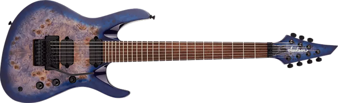 Электрогитара Jackson Pro Series Signature Chris Broderick Soloist 7P, Laurel Fingerboard, Transparent Blue Transparent Blue
