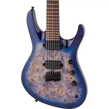 Электрогитара Jackson Pro Series Signature Chris Broderick Soloist HT7P Electric Guitar, Transparent Blue