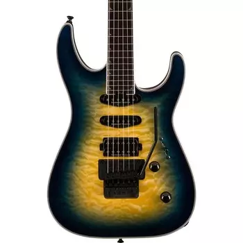 Электрогитара Jackson SLA3Q Pro Plus Series Soloist - Amber Blue Burst
