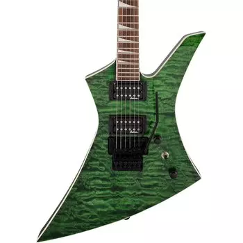Электрогитара Jackson X Series Kelly KEXQ, прозрачная зеленая