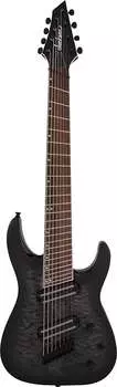 Электрогитара Jackson X Series Soloist Arch Top SLATX8Q MS Multi-Scale Transparent Black Burst