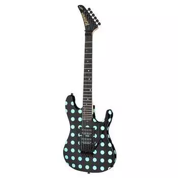 Электрогитара Kramer Nightswan Electric Guitar - Ebony with Blue Dots