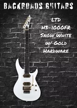 Электрогитара LTD H3-1000FR Snow White w/ Gold Hardware