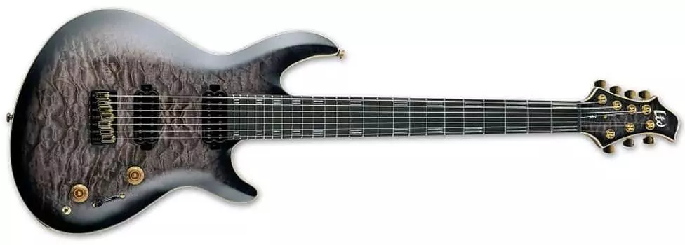 Электрогитара LTD Javier Reyes JR-7 w/Case - Faded Blue Sunburst