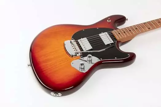 Электрогитара Music Man StingRay Guitar HH Trem - Burnt Amber - Figured Roasted Maple/Maple