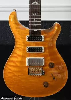Электрогитара Paul Reed Smith PRS Studio Wood Library 10 Top Quilt, Brazilian Board, Korina, Santana Yellow