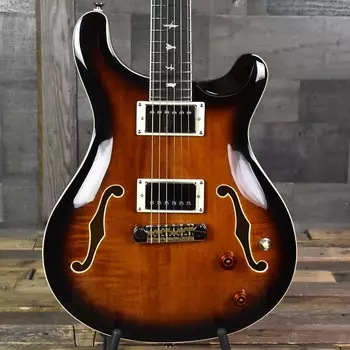 Электрогитара Paul Reed Smith SE Hollowbody II - Black Gold Burst with Hard Shell Case SN:0722