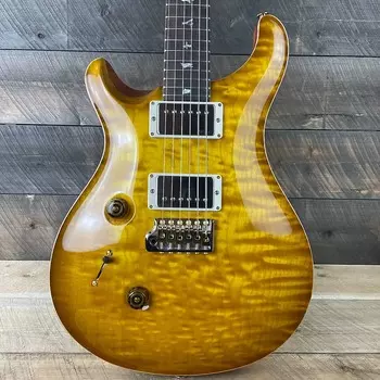 Электрогитара PRS Custom 24 Lefty Wood Library Quilted Maple 10 Top Torrefied Maple Neck Brazilian FB - Faded McCarty Sunburst 359359