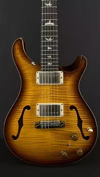 Электрогитара PRS Hollowbody II Piezo in Tobacco Sunburst with Ten Top and Back